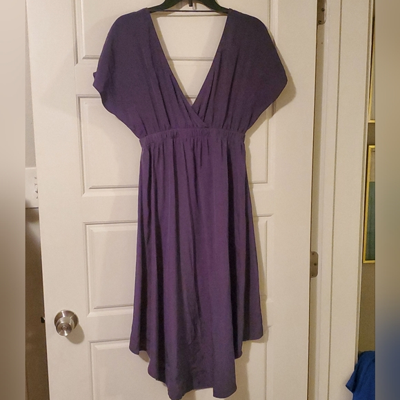 Lush Navy Blue Hi-Lo Dress - Picture 2 of 3